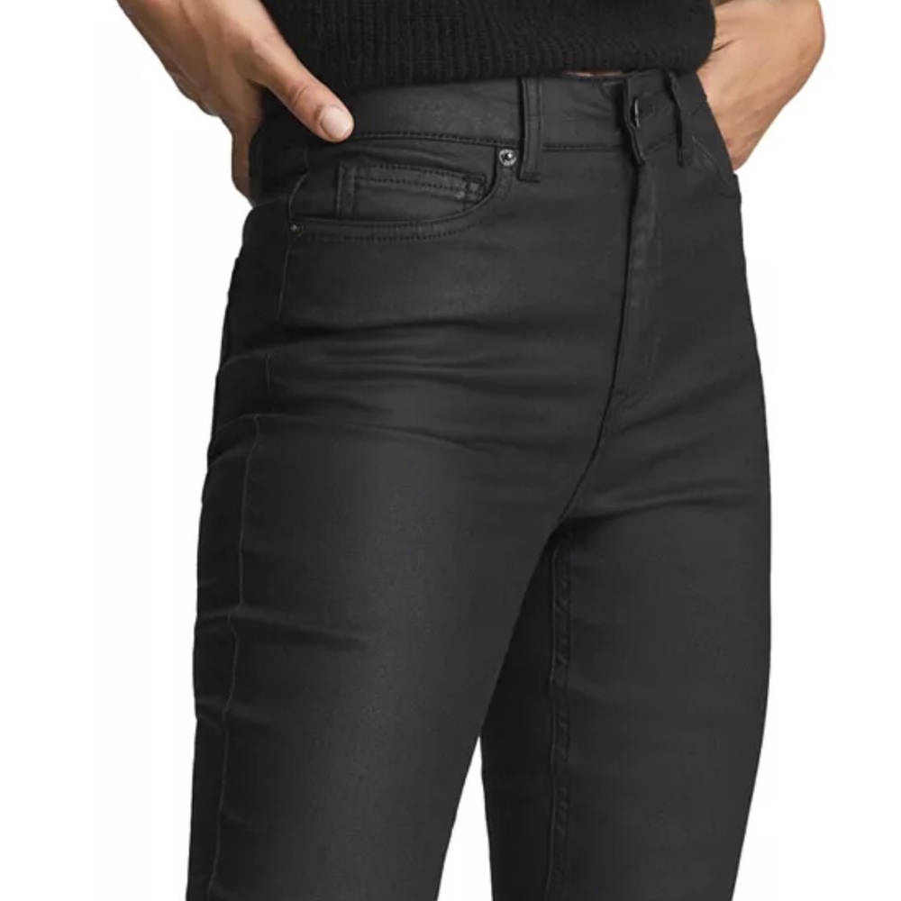 Reiss - Women’s Lux Coated Skinny Jeans in Black (size 29)